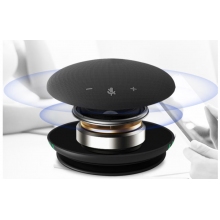 ?？低旽IKVISION全向麥克風視頻會議USB免驅(qū)無線藍牙3米拾音360°收音桌面型揚聲器適用10~20㎡