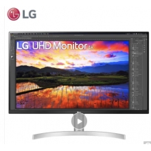 LG 31.5英寸 4K UHD HDR IPS屏 廣色域 FreeSync 內置音箱 升降底座 游戲 超高清顯示器 32UN650 -W