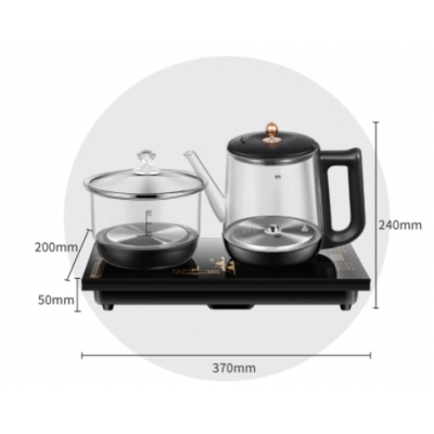 榮事達(dá)電熱水壺全自動上水壺套裝茶盤嵌入式茶臺煮茶器恒溫?zé)飨緹畨匾惑wRS-GL08T1