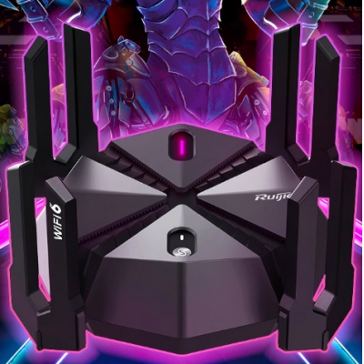 銳捷（Ruijie）星耀天蝎電競(jìng)路由器X60PRO 無線路由器千兆WiFi6穿墻王 5G雙頻6000M/游戲加速/2.5G網(wǎng)口